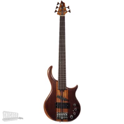 Warrior Custom Five String Bass Natural image 1