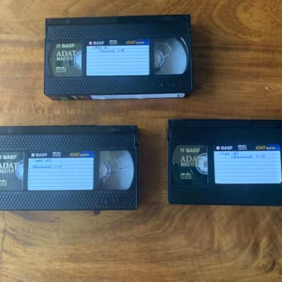Set of 3 once-used BASF ADAT Master DA 40 (Super VHS or S-VHS) tapes image 3