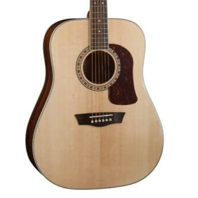 Washburn D10S Heritage 10 Series Dreadnought Acoustic Guitar. Natural image 1