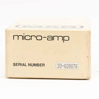 1980 MXR Micro Amp Guitar Boost Pedal Analog with Box Effect image 8