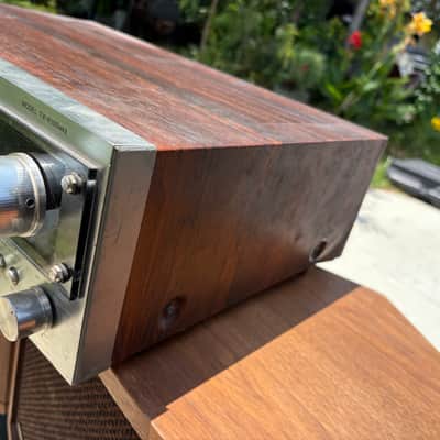 Vintage 1970s ONKYO Model TX-4500 MKII Stereo Receiver Made in Japan Silver Face Wood Grain image 4