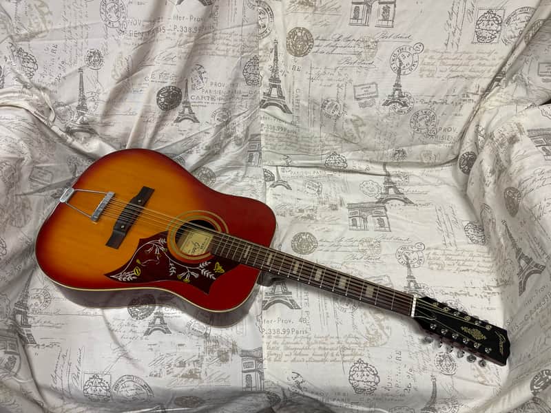 Greco Hummingbird Lawsuit Copy 1960's 12-String Heritage Cherry