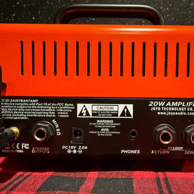 Joyo BanTamp Firebrand 20-Watt Guitar Amp Head 2020 - Present - Orange / Black image 2