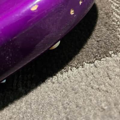 **UPGRADED** Squier Stratocaster 2000s w/ Hoxey Aluminum neck - Purple image 10
