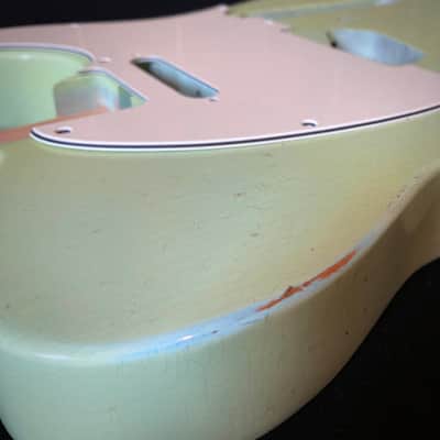 Telecaster Aged Guitar Body - Sonic Blue medium guitar relic guitar body by Jozo Reece Guitars image 10