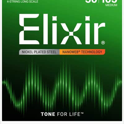 Elixir 14102 Bass Nanoweb Medium 50-105 image 1