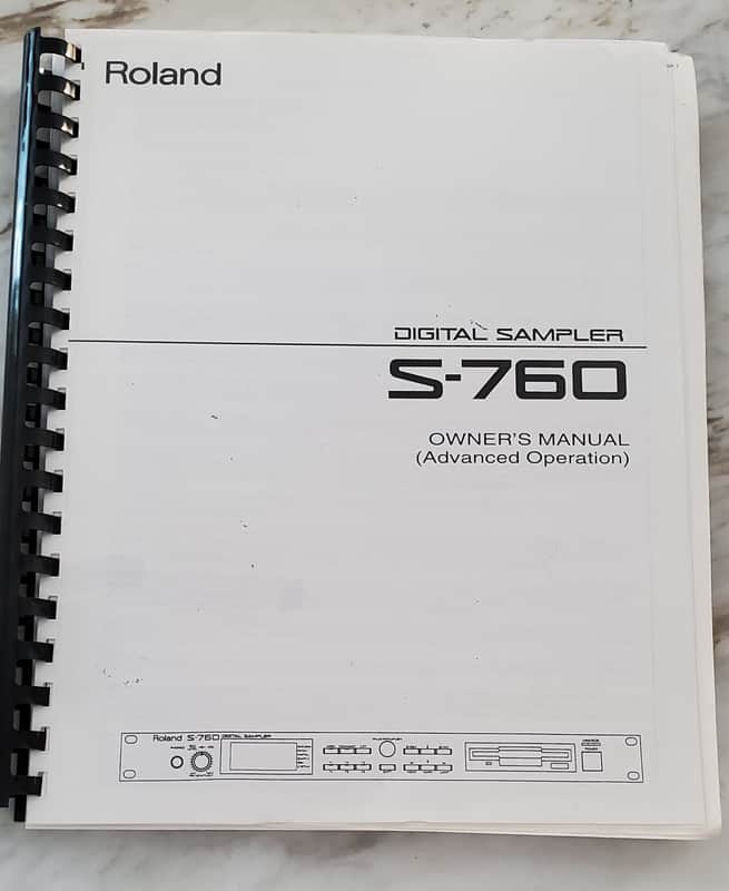 Roland S-760 Digital Sampler Owner's Manual 1993 image 1