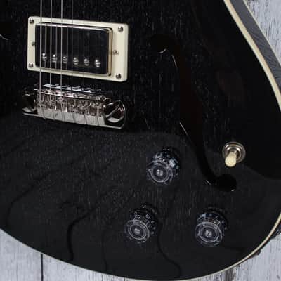 PRS SE Hollowbody Standard Piezo Electric Guitar Dog Hair Smokeburst with Case image 6