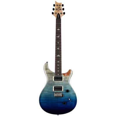 PRS Paul Reed Smith SE Custom 24 Limited Edition Electric Guitar (with Gig Bag), Blue Fade image 3