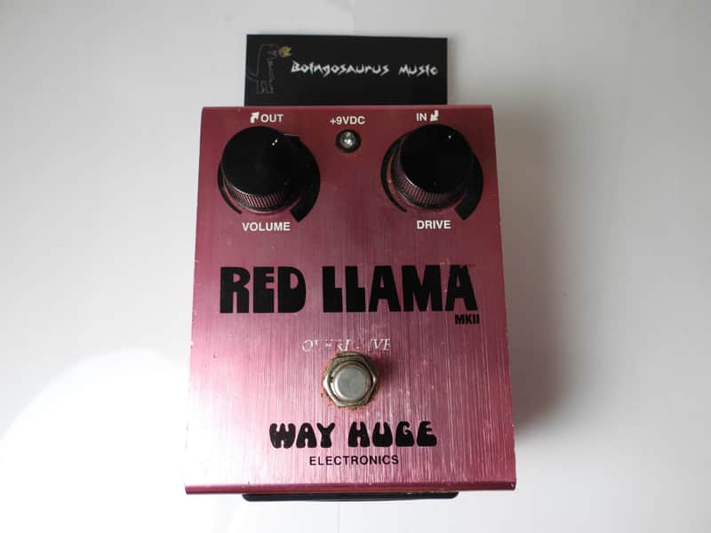 Way Huge WHE203 Red Llama MKII Overdrive Effects Pedal Free USA Ship image 1