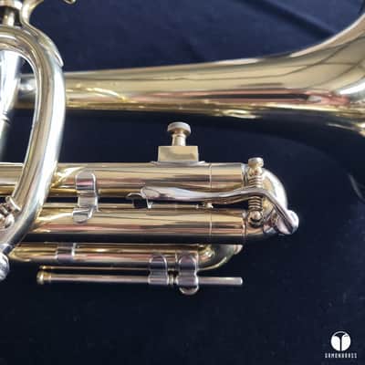 F.E. Olds & Son Super Recording Los Angeles offset valves cornet gamonbrass image 12