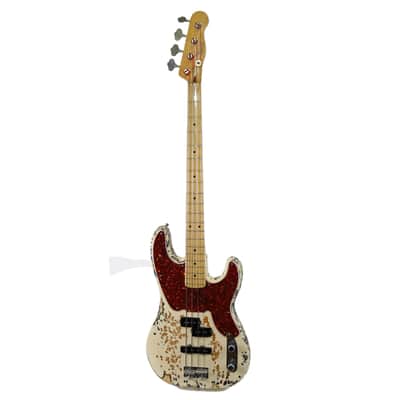 1993 Fender Custom Shop ‘50s P/J Precision Jazz Bass Olympic White Relic image 3