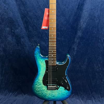 Schecter Traditional Pro Maple in Transparent Blue Burst Pre-owned image 4