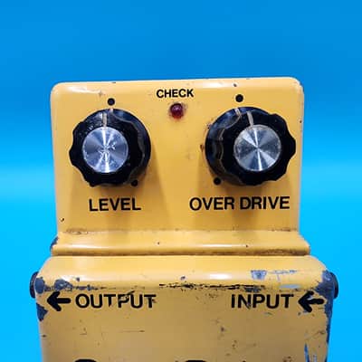 Rare 1980 Boss OD-1 Guitar Effect Pedal Overdrive Japan 9200 Long Dash JRC4558D image 2