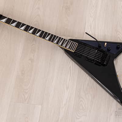 1991 Grover Jackson Randy Rhoads Custom V Metallic Black w/ EMGs, Case image 11