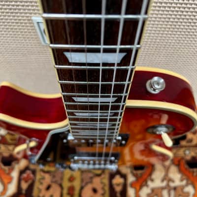Vintage Hohner Professional L59 Les Paul Custom Sunburst Left Handed Guitar image 5
