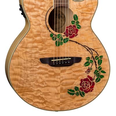 Luna Flora Rose Folk Acoustic-Electric Natural, New, image 1