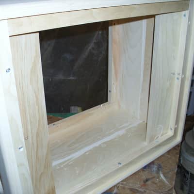 TRM 3D112U 3 Dim. side vented pine 112 unfinished guitar cabinet DIY. image 4