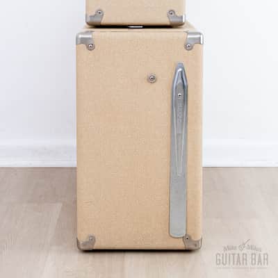 1962 Fender Bandmaster Vintage Pre-CBS Tube Amp Blonde w/ 2x12 Cab, Oxford 12L6, Victoria Covers image 6