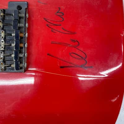 Electra Westone X185 Phoenix Red 1984 Electric Guitar signed by Keb' Mo' House of Blues as-is image 13
