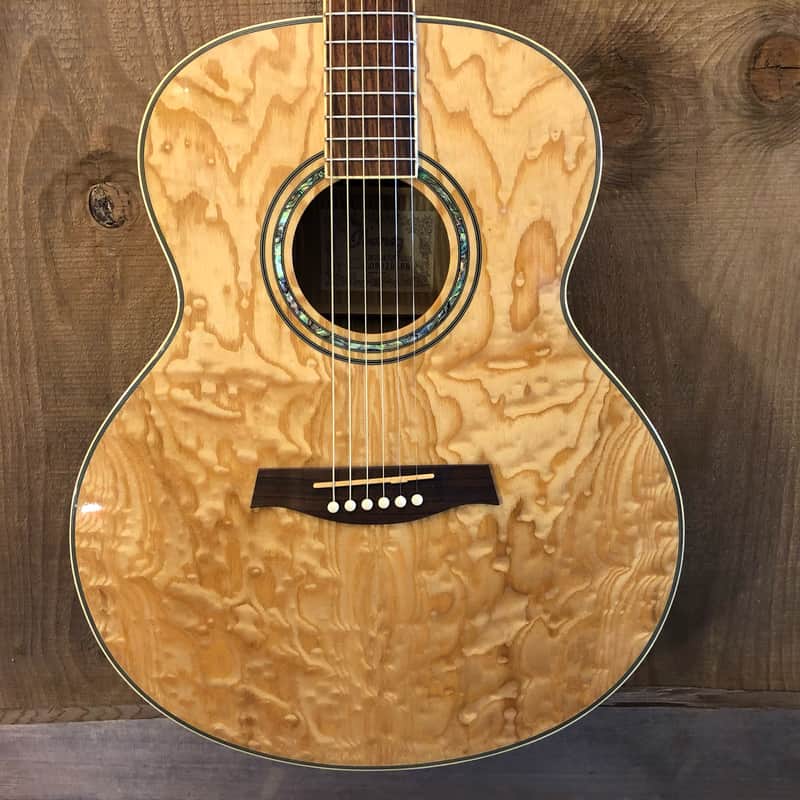 Ibanez EW20ASNT1201 Exotic Wood Series Acoustic Guitar Natural Quilted Ash image 1