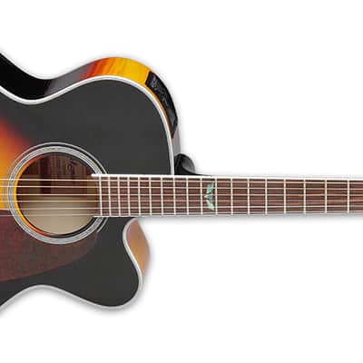 Takamine GJ72CE-BSB G-Series G70 Cutaway Acoustic Electric Guitar in Brown Sunburst Finish image 2