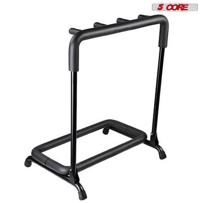 5 Core Guitar Rack Stand 3 Guitars Holder Universal Multi Storage for Acoustic Electric and Bass - GRack 3N1-GRack 3N1 OVAL image 6