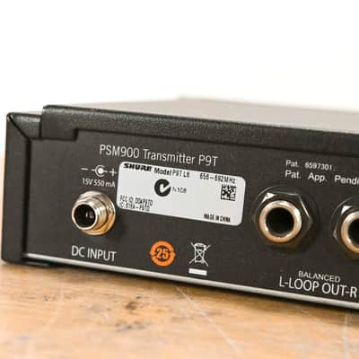 Shure PSM 900 Wireless IEM System L6 Band: 656-692 MHz (NO POWER SUPPLY) CG011V3 image 9