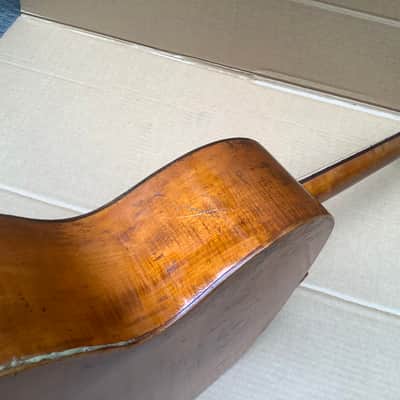 Unknown Vintage antique acoustic guitar solid wood image 15