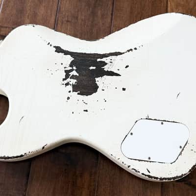Rock N Roll Relics Revenge Modern Offset Electric Guitar Aged Olympic White 251966 image 9