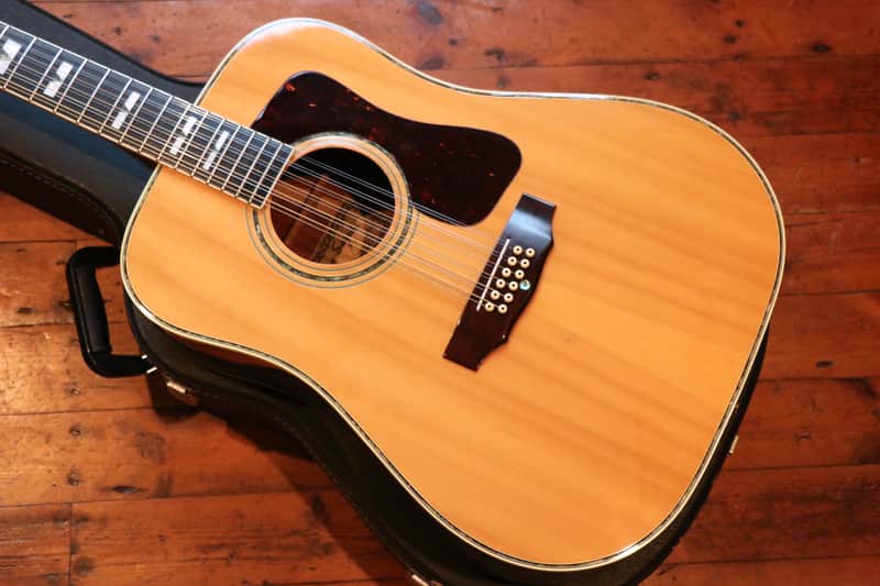 Rare Vintage Kiso Suzuki Dreadnought D55 Replica c.1972 + Pro Setup +Japan! (after the Guild style) image 1