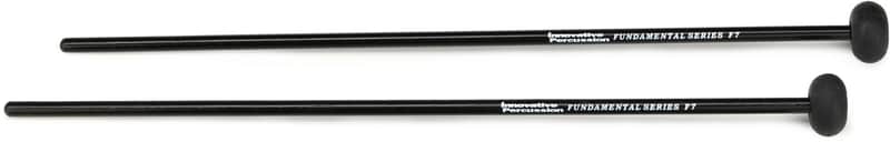 Innovative Percussion F7 Fundamental Soft Rubber Marimba Mallets - Gray - Birch (3-pack) Bundle image 1