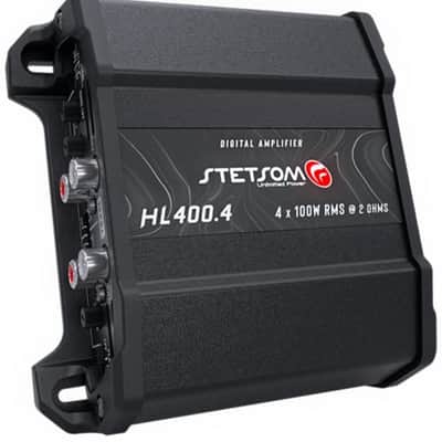 Stetsom HL400.4 2ohm Class D Full Range Amplifier 4 Channel 400 Watts, RCA Input image 2