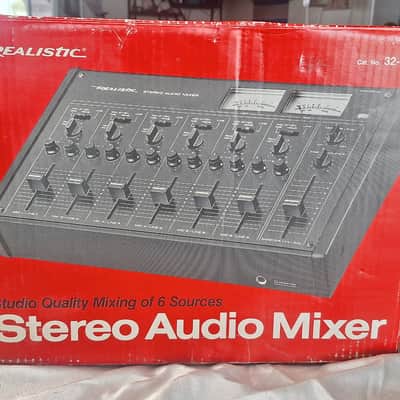 NOS 1985 Realistic 32-1210 6-Channel Stereo Audio Mixer Radio Shack Box image 2