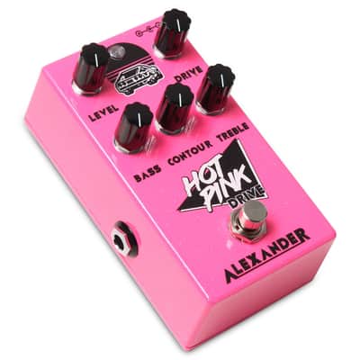 New Alexander Hot Pink Drive Overdrive Guitar Effects Pedal image 2