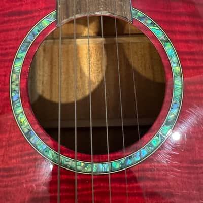 Dillion RH600CET Acoustic-Electric Guitar 2000 - Flamed Red Burst Finish image 4