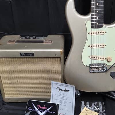 Fender Custom Shop Limited Edition 59 Stratocaster and Pro Junior NAMM Package 2006 - Shoreline Gold image 1