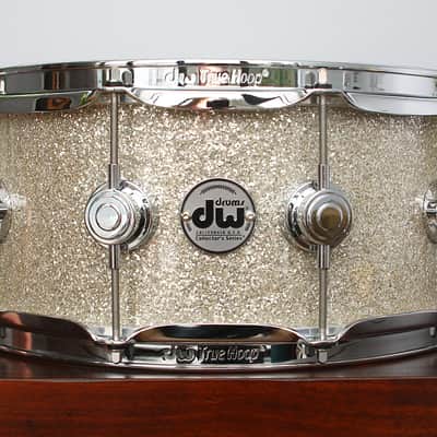DW Collectors 6+6 Maple 6" x 14" Snare Drum Broken Glass FinishPly image 1