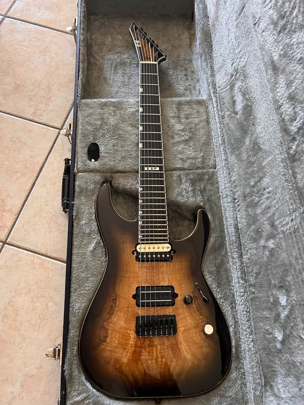 ESP E-II M-II 7 NT 2019 - 2020 - Dark Brown Natural Burst image 1