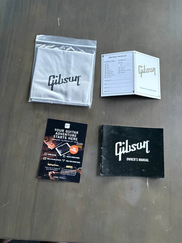 Gibson Manual Cloth Warranty Checklist Case Candy Les Paul SG Explorer Flying V 2022-present image 1