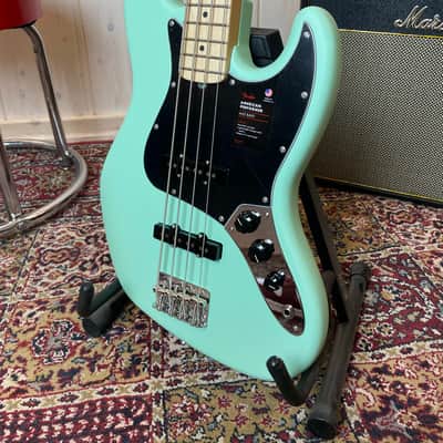 Fender American Performer Jazz Bass MN 2024 - Satin Seafoam Green image 9