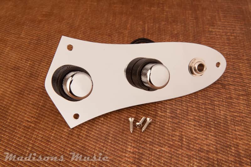 Madison's NOS 60's STACK KNOB Jazz Bass Control Plate PRE-WIRED .05 Reproduction image 1