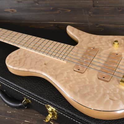 Fodera Imperial Elite 6 bass guitar 34" scale 2017 5A Quilted Maple image 17