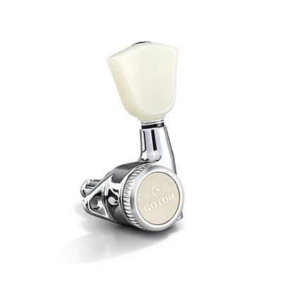 Gotoh Magnum Lock Trad Tuners SG301 MG-T- P4N -  Chrome - 3 per side - For Les Paul - 05112CYTX-AEL