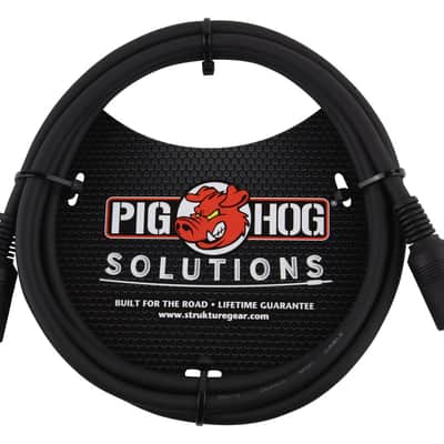 4 Pack Pig Hog 6ft Solutions MIDI Cable Black Instrument Interface male to male PMID06 - NEW  image 2