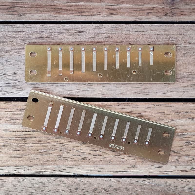 Hohner Marine Band Crossover Reed Plates, Key Of A, Made in | Reverb