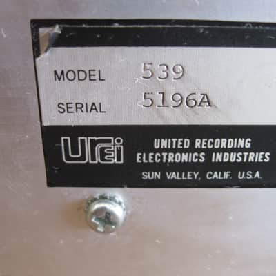 UREI Model 539 Graphic Equalizer - 1/3 Octave image 11