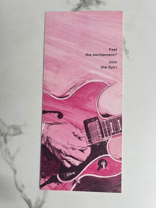 1966 Gibson Feel the excitement? Join the fun! Brochure Pamphlet Booklet Catalog image 1