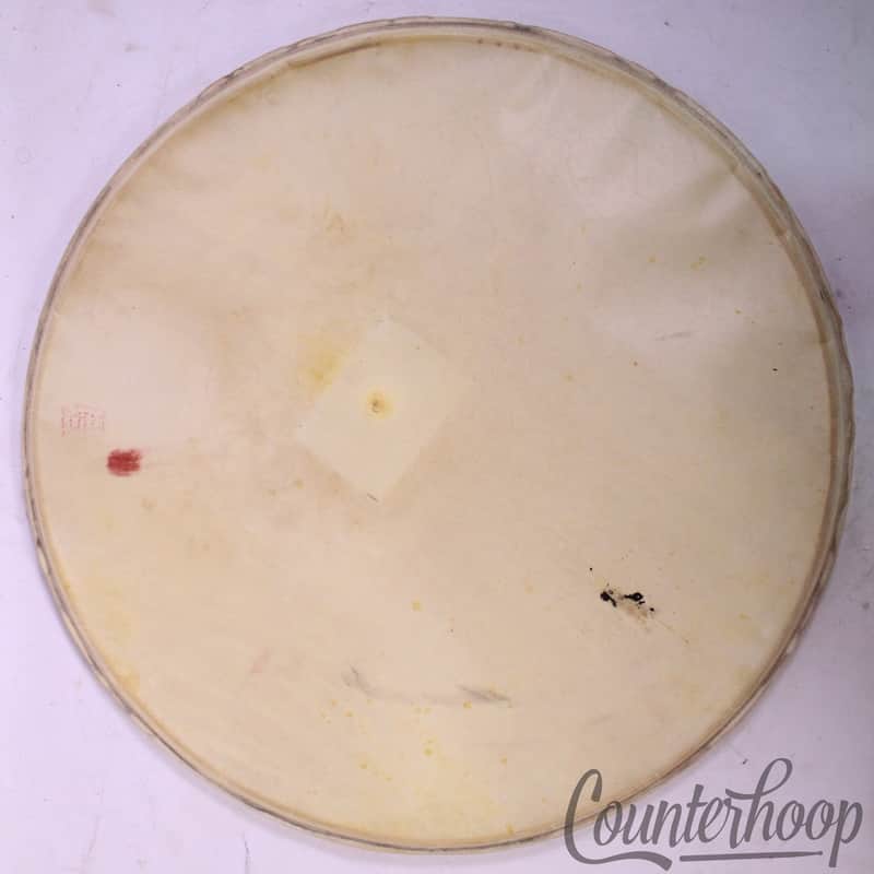 *Ludwig WFL 22" Calf Skin Bass Drum Head Vintage 50s Double Strength White Calf* image 1