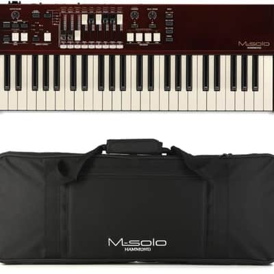 Hammond M-Solo Portable Organ with Gig Bag - Burgundy image 2